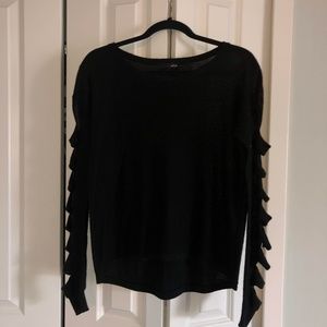Black cut out sweater